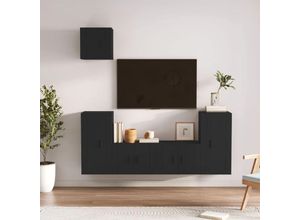 8720845900670 - Bonnevie - 5-tlg TV-Schrank-SetTV-Möbel Schwarz Holzwerkstoff vidaXL 8720845900670 - Bonnevie - 5-tlg TV-Schrank-SetTV-Möbel Schwarz Holzwerkstoff vidaXL
