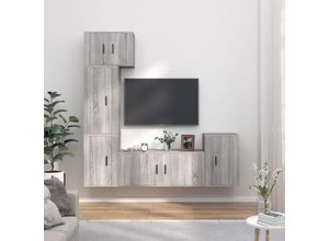 8720845901127 - Bonnevie - 5-tlg TV-Schrank-SetTV-MöbelTV-Möbel Grau Sonoma Holzwerkstoff vidaXL