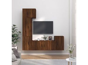 8720845901134 - 5-tlg TV-Schrank-SetTV-MöbelTV-Möbel Braun Eichen-Optik Holzwerkstoff vidaXL