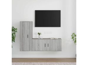 8720845902247 - Bonnevie - 2-tlg TV-Schrank-SetTV-MöbelTV-Möbel Grau Sonoma Holzwerkstoff vidaXL