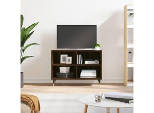 8720845906146 - Bonnevie - TV-SchrankTV-Möbel Braun Eichen-Optik 695x30x50 cm Holzwerkstoff vidaXL