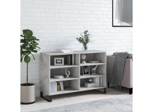 8720845907235 - Bonnevie - SideboardKommode Betongrau 1035x35x70 cm Holzwerkstoff vidaXL