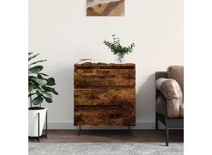 8720845907648 - Bonnevie - SideboardKommode Räuchereiche 60x35x70 cm Holzwerkstoff vidaXL