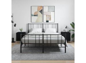 8720845911300 - Bonnevie - 2er-Set NachttischeBeistelltische Schwarz 40x40x50 cm Holzwerkstoff vidaXL 8720845911300 - Bonnevie - 2er-Set NachttischeBeistelltische Schwarz 40x40x50 cm Holzwerkstoff vidaXL