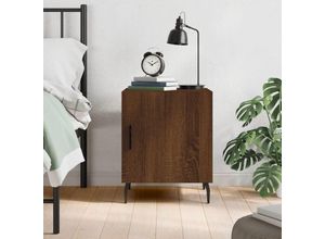 8720845911898 - Nachttisch，Beistelltisch Braun Eichen-Optik 40x40x50 cm Holzwerkstoff vidaXL