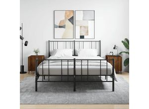 8720845911904 - Bonnevie - 2er-Set NachttischeBeistelltische Braun Eichen-Optik 40x40x50 cm Holzwerkstoff vidaXL