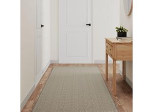 8720845924317 - Bonnevie - Teppichläufer Fußmatte Sisal-Optik Silbern 80x200 cm vidaXL