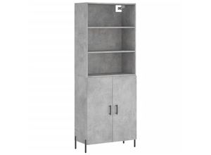 8720845926328 - Jinlefu - Highboard Betongrau 695x34x180 cm Holzwerkstoff vidaXL