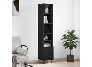 8720845931254 - Vidaxl - Highboard Schwarz 345x34x180 cm Holzwerkstoff Schwarz