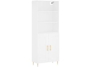 8720845933081 - Jinlefu - HighboardKommode Weiß 695x34x180 cm Holzwerkstoff vidaXL