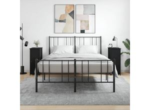 8720845939236 - Bonnevie - 2er-Set NachttischeBeistelltische Schwarz 32x42x80 cm Holzwerkstoff vidaXL 8720845939236 - Bonnevie - 2er-Set NachttischeBeistelltische Schwarz 32x42x80 cm Holzwerkstoff vidaXL