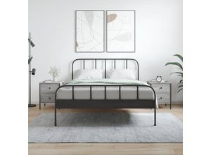 8720845939496 - Bonnevie - 2er-Set NachttischeBeistelltische Grau Sonoma 40x42x50 cm Holzwerkstoff vidaXL