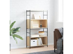 8720845940980 - Bücherregal，Standregal Sonoma-Eiche 80x30x1455 cm Holzwerkstoff und Eisen vidaXL