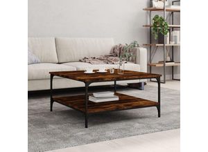 8720845941390 - Bonnevie - Couchtische Kaffeetisch Räuchereiche 80x80x40 cm Holzwerkstoff vidaXL 8720845941390 - Bonnevie - Couchtische Kaffeetisch Räuchereiche 80x80x40 cm Holzwerkstoff vidaXL