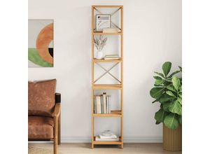 8720845942168 - Bonnevie - Regal mit 6 Böden 40x30x181 cm Massivholz Eiche vidaXL144978