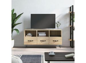 8720845944568 - Bonnevie - TV-SchrankTV-Möbel Sonoma-Eiche 102x36x50 cm Holzwerkstoff vidaXL