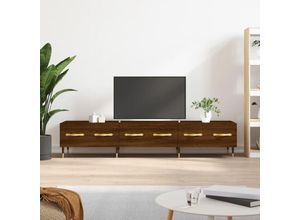 8720845945084 - TV-Schrank，TV-Möbel Braun Eichen-Optik 150x36x30 cm Holzwerkstoff vidaXL