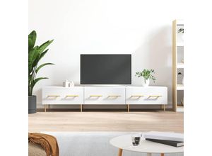 8720845945091 - Bonnevie - TV-SchrankTV-Möbel Weiß 150x36x30 cm Holzwerkstoff vidaXL