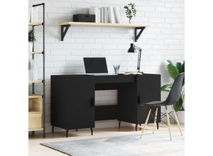 8720845945985 - Bonnevie - ComputertischSchreibtisch Schwarz 140x50x75 cm Holzwerkstoff vidaXL