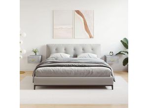 8720845946388 - Bonnevie - 2er-Set Wand-NachttischeBeistelltische Betongrau 35x35x20 cm vidaXL 8720845946388 - Bonnevie - 2er-Set Wand-NachttischeBeistelltische Betongrau 35x35x20 cm vidaXL