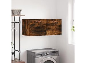 8720845948986 - Bonnevie - Wandschrank Badschrank Räuchereiche 80x365x35 cm Holzwerkstoff vidaXL