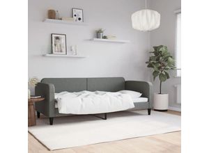 8720845953249 - Bonnevie - TagesbettGästebett Dunkelgrau 80x200 cm Stoff vidaXL