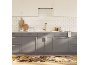 8720845957186 - Bonnevie - Küchenteppich Mehrfarbig 60x180 cm Waschbar Rutschfest vidaXL245674