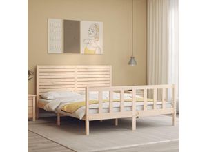 8720845983864 - Vidaxl - Massivholzbett ohne Matratze 160x200 cm Kiefernholz