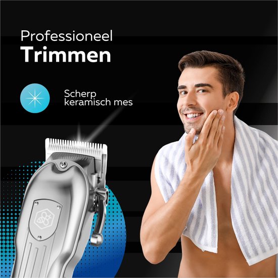 8720865048062 - Beeperfect® Professional Cordless Hair Clippers Men - Haartrimmer - Haarschneider Kopfhaar - Haarschneider - Inklusive Nasenschneider