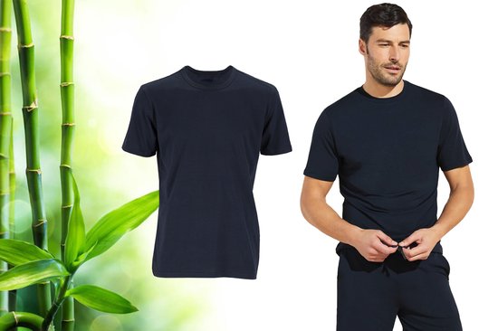 8720865657608 - Bamboo Casual Herren T-Shirt - Schwarz - Regular Fit - T-Shirt Herren - Bamboo - Rundhalsausschnitt 8720865657608 - Bamboo Casual Herren T-Shirt - Schwarz - Regular Fit - T-Shirt Herren - Bamboo - Rundhalsausschnitt