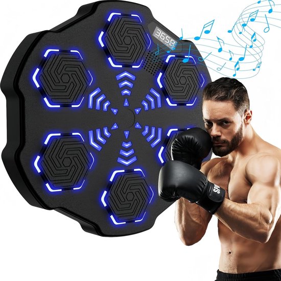 8720865982564 - Smart Boxing Machine - Bluetooth - Boxing Machine - Sport   Boxen Training mit Musik - Boxsack   Boxball - USB aufladbar