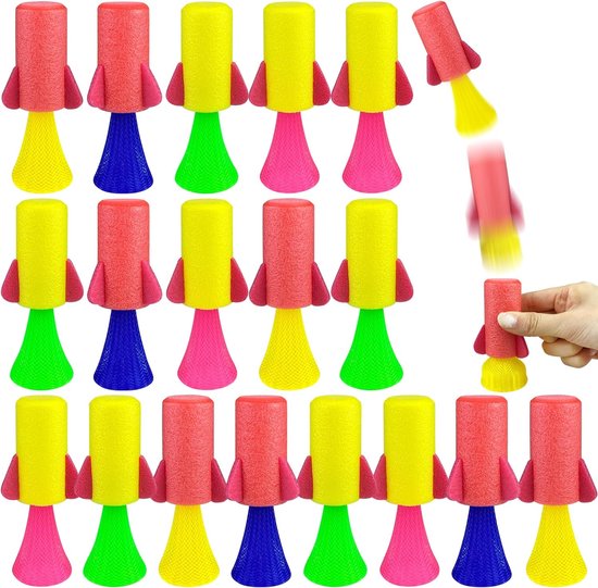 8720865982854 - 24x Jumping Rockets - Hüpfende Weltraumraketen - Geschenke zum Verschenken - Grabbelton Treat Gifts - Für Kinder & Kleinkinder - Schaumstoff 8720865982854 - 24x Jumping Rockets - Hüpfende Weltraumraketen - Geschenke zum Verschenken - Grabbelton Treat Gifts - Für Kinder & Kleinkinder - Schaumstoff