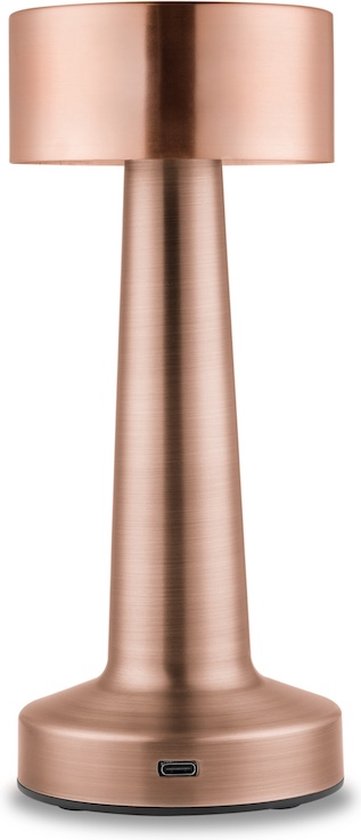 8720874424475 - Buccan - Hantel Tischleuchte - Rose gold - 3 Lichtmodi und Touchpanel