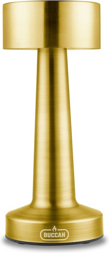 8720874424482 - Buccan - Hantel Tischleuchte - Gold - 3 Lichtmodi und Touchpanel