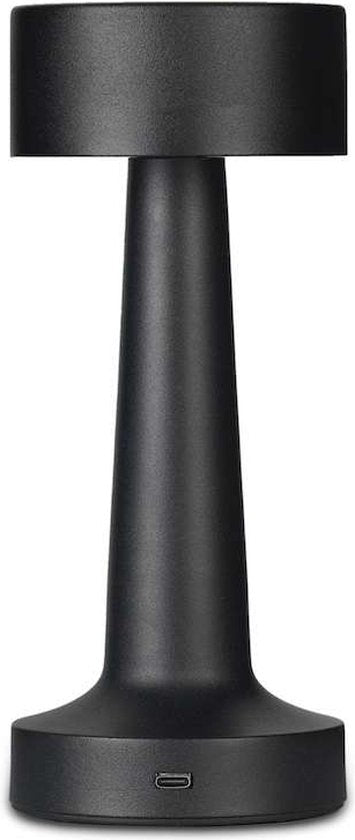 8720874426899 - Buccan - Hantel Tischleuchte - Schwarz - 3 Lichtmodi und Touchpanel