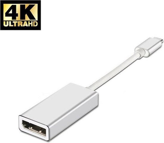 8720908590152 - USB C zu Displayport Adapter - Unterstützt 4K @30Hz - Konverter - Typ C zu DP - Thunderbolt 3 - Spacegrey