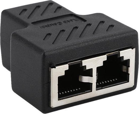 8720908590350 - TechvavoÂ® Ethernet Splitter - Netzwerk Splitter - RJ45 Splitter - LAN Splitter - Ethernet Splitter 1 zu 2 - Ethernet Adapter