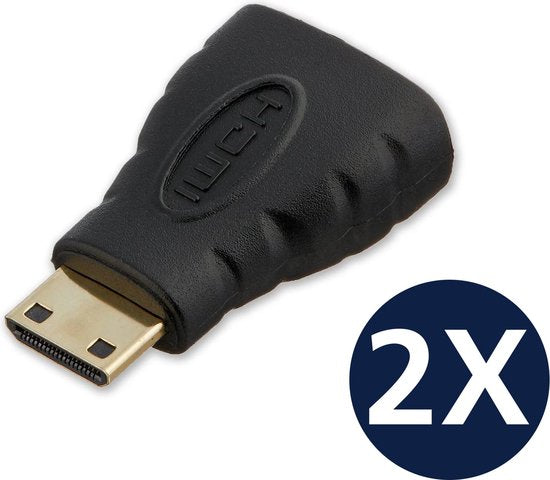 8720908590381 - 2er-Set - Mini-HDMI zu HDMI Konverter - Mini-HDMI Adapter - Mini-HDMI Anschluss