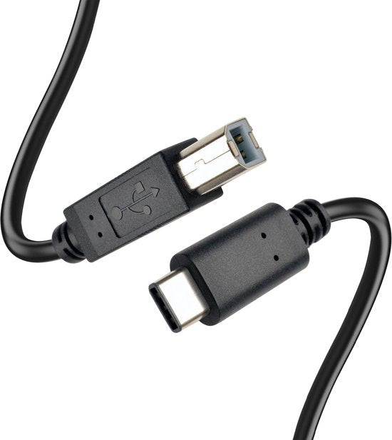 8720908590497 - USB C auf USB B Druckerkabel - Drucker-Scanner - USB 20 High Speed - 18 Meter