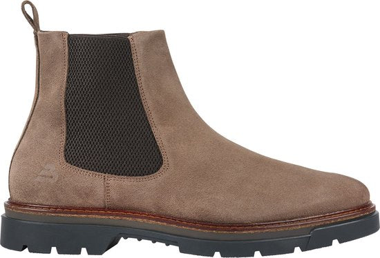 8720927167373 - - Chelsea Boot - Männer - Taupe - 45 - Stiefel