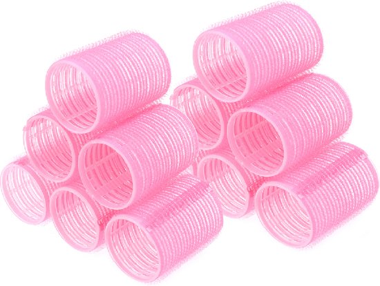 8720929622924 - Lockenwickler - 12er Pack - Kleberoller - Kleber - Hitzefrei Locken - Haar - Lockenwickler - Locken ohne Hitze - Groß