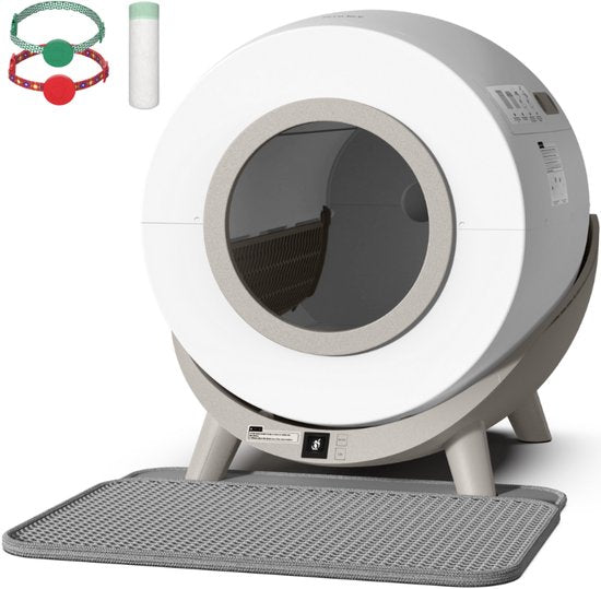 8720938129445 - One - Automatisches Katzenklo mit Selbstreinigung - Elektrischer & selbstreinigender schaufelfreier Roboter - 80L XXL - inkl Katzenklo-Matte App & Beuteln