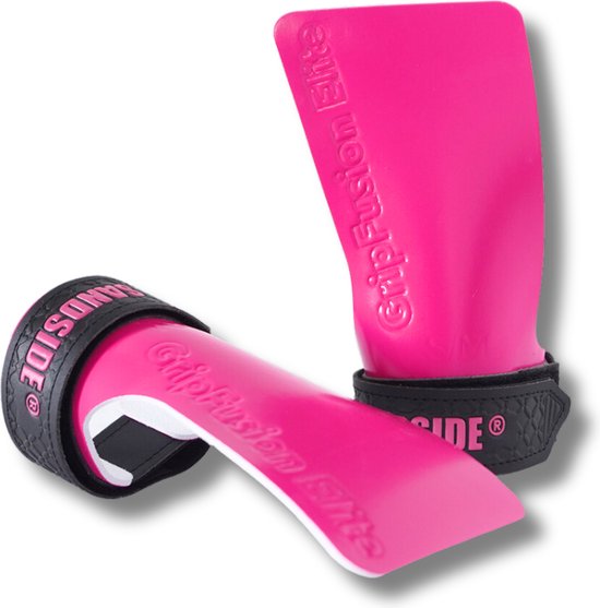 8720938241499 - CrossFit Grips Elite 20 - Sticky Grips - No Lime - Fitness Handschuhe - Fingerlose Griffe - Bright Pink L XL