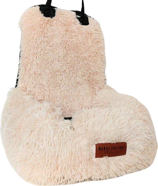 8720938241604 - Car Seat Dog Deluxe Back Seat - Hundekorb Auto mit Sicherheitsgurt - Autokorb Hund - Hundesitz - großer Hund - Beige - Größe M