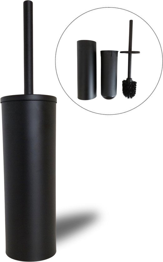 8720938241949 - Toilettenbürste Toilettenbürste - Toilettenbürste mit Halter - Toilettenbürste schwarz - mit Abfallbehälter