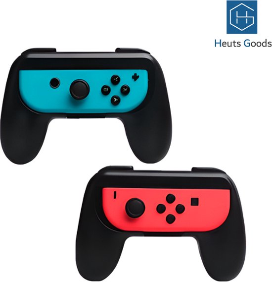 8720938286131 - - Joy Con Controller Grip geeignet für Nintendo Switch - Joy Con Controller Grip - Nintendo Switch Zubehör geeignet für Nintendo Switch - 2er Set - Schwarz Schwarz