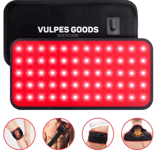 8720938984716 - Vulpes Goods® BodyCare - Tragbares Infrarot-Rückenband - Infrarotband - Infrarot-Therapie - Infrarot-Lampe - Rotlicht-Therapie - Wärmeband - Rotlicht-Therapie - Unterer Rücken Schultern Nacken Beine - PRO