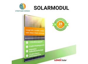 8720938991479 - LONGi Solarmodul LR5-54HTH-425M mit 425 Watt – Solarmodul für Balkonkraftwerk