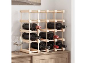 8720942014683 - Prolenta Premium - Weinregal für 20 Flaschen 465x23x465 cm - Braun