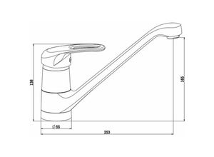 8720942224624 - Maison Exclusive - schütte Spültischarmatur grande Mattschwarz - Schwarz